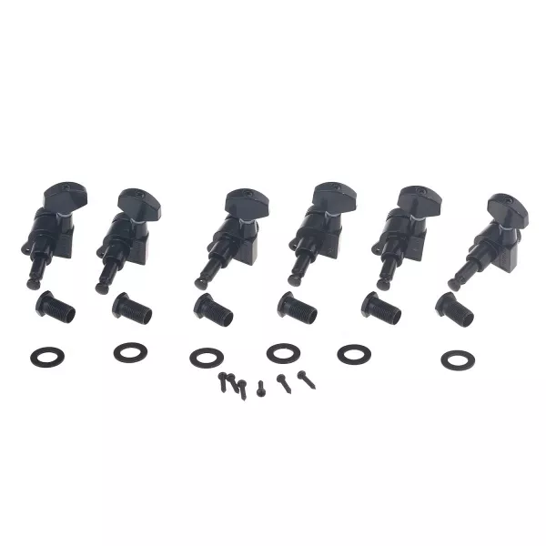 Колки для гитары, 6л, локовые, черные, Musiclily, MX1368BK-6  рис.2 