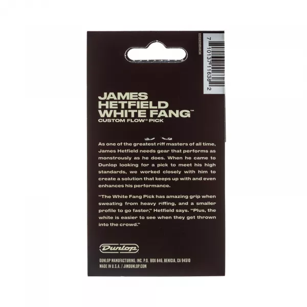 White Fang Медиаторы 6шт, толщина 1.0мм, Dunlop, PH122P1.0  рис.2 