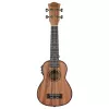Mahogany Series Укулеле сопрано со звукоснимателем, с чехлом, цвет натуральный, Cascha, HH-2026E