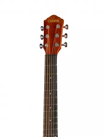 Электро-акустическая гитара, коричневая, Caraya, D-36S-ALL-KOA