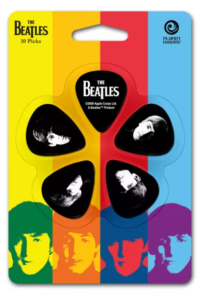 1CBK6-10B2 Meet The Beatles Медиаторы, 10шт, толстые, Planet Waves