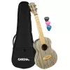 Bamboo Series Graphite Укулеле тенор, с чехлом, графит, Cascha, HH-2317