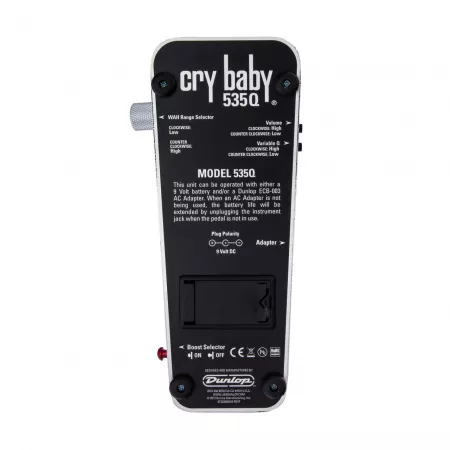 Crybaby Q Педаль эффектов, хром, Dunlop, 535Q-C