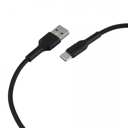 Кабель GP21T USB (m)-Type-C (m) 3.0A 27W силикон черный, GoPower, 00-00028374