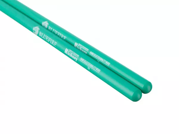 Colored Series Bluefire 7A GREEN Барабанные палочки, орех гикори, зеленые, HUN, 10104016  рис.2 
