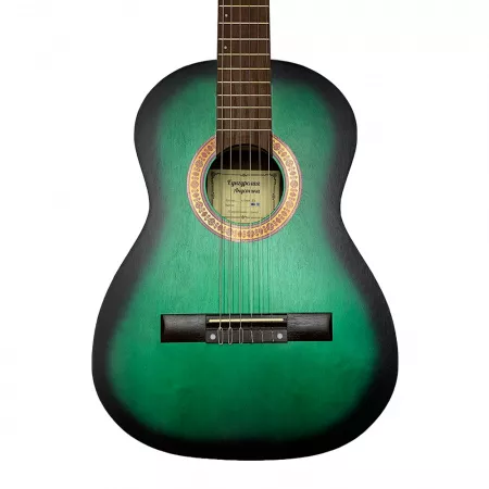 Гитара классическая 3/4, зеленая, Кунгурская Акустика, K-Green-3/4