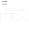 Панель для джека Stratocaster, лодочка, черная, 2 шт, Musiclily, MX0850BK-2