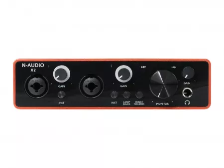 Звуковая карта USB, 24 бита/192 кГц, N-Audio, X2-N-Audio