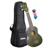 Mahogany Series Укулеле сопрано, с чехлом, зеленый, Cascha, HH-2265