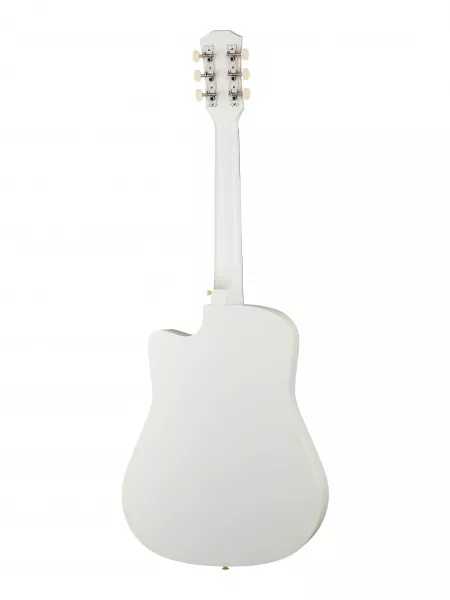 Акустическая гитара, с вырезом, белая, Foix, FFG-38C-WH-M  рис.2 