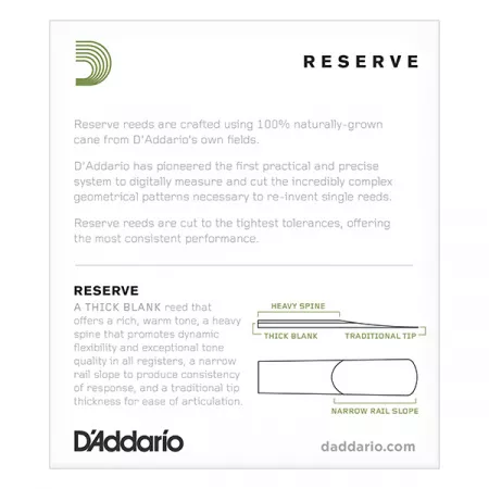 DJR1025 Reserve Трости для саксофона альт, размер 2.5, 10шт., Rico