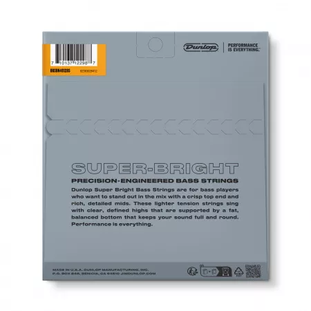 Super Bright Комплект струн для 5-стрбас-гитары, никелир, Short Scale, 40-120, Dunlop, DBSBN40120S