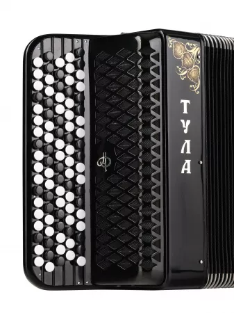 Баян ученический двухголосный "Тула-209", 92/55х100-II, черный, Тульская Гармонь, BN-37-BK