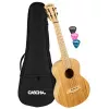 Bamboo Series Укулеле тенор, с чехлом, цвет натуральный, Cascha, HH-2314
