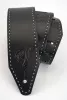 Ремень для гитары, кожаный, черный, Root Note, GS7102-BK