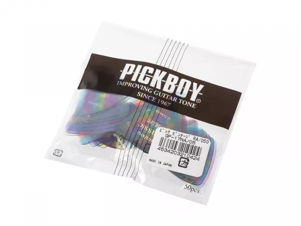 Celluloid Vintage Classic Rainbow Медиаторы 50шт, толщина 0.50мм, Pickboy, GP-17RA/05  рис.2 
