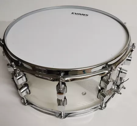 Малый барабан 14х6.5" из акрила, прозрачный, с металлическими, Мастерская Бехтеревых, MBAp-m-1465-10