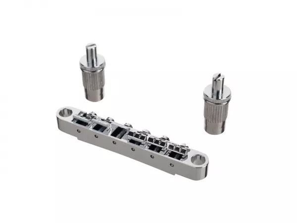 Бридж Tune-O-Matic для 12-струнной гитары, хром, Paxphil, BM120-CR  рис.2 