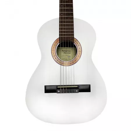 Гитара классическая 3/4, белая, Кунгурская Акустика, K-White-3/4