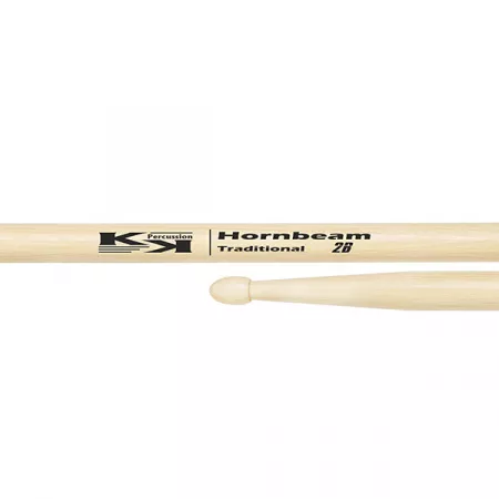 KKGN0C02B Hornbeam 2B Барабанные палочки, граб, деревянный наконечник, KK Percussion