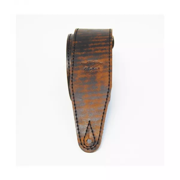 Leather 21 Ремень для гитары, кожаный, Ржавое железо, Fidel, FL60041L21L  рис.2 