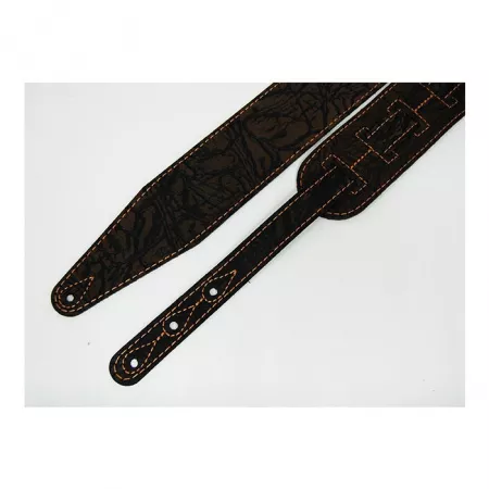 Leather Tigina Ремень для гитары, кожаный, шоколад, Fidel, FL8016LT