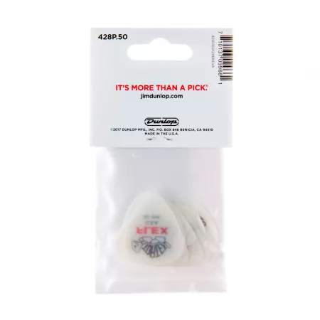 Tortex Flex Медиаторы, 12шт, толщина 0,50мм, Dunlop, 428P.50