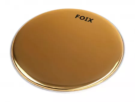 Пластик для малого и том барабана 16", золотистый, Foix, FDH-188GD-16
