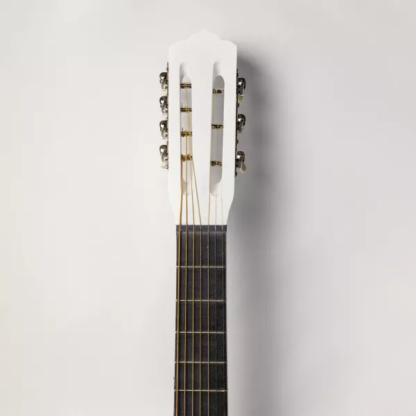 Акустическая гитара, 7-струнная, белая, АККОРД, ACD-39A-73-WH  рис.2 