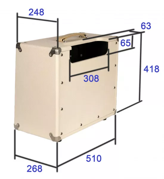 Корпус комбика без динамика, AMT Electronics, AMT-cab-112-3  рис.2 