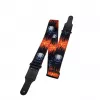 PolyArt Ремень для гитары, полиэстер, череп и огненный сгусток, Fidel, FL40167PA