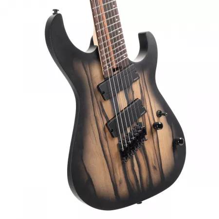 KX Series Электрогитара мультимензурная 7-струнная, черная, Cort, KX507MS-Pale-Moon-NBB
