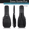 Electro Casual Plus Чехол для электрогитары, черный, BAG&music, BM1172