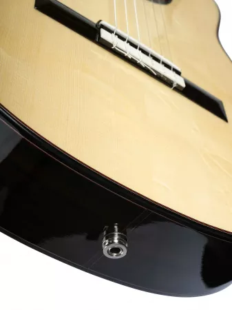 Классическая гитара со звукоснимателем, с вырезом, Martinez, Almeria-Luthier-Rosewood