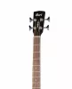 Acoustic Bass Series Электро-акустическая бас-гитара, с вырезом, черная, Cort, AB850F-BK-BAG