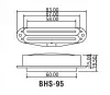 Звукосниматель магнитный, сингл, нековый, черный, Belcat, BHS-95ANeck-BK