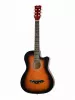 Акустическая гитара, санберст, с вырезом, Foix, FFG-1038SB
