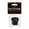 Genuine Celluloid Медиаторы, 12шт, тонкие, черные, Dunlop, 483P03TH