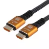 Кабель Ultra High Speed HDMI (m)-HDMI (m) 2.0м нейлон ver.2.1 8K 60Hz, серый, GoPower, 00-00027311
