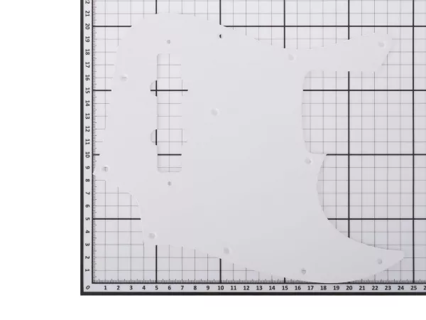 Защитная накладка для бас-гитары, белая, 1 слой, Hosco, JB-W1P  рис.2 
