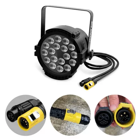 Светодиодный прожектор, водонепроницаемый IP55, RGBW, 18х10Вт, Big Dipper, BDW1810-A