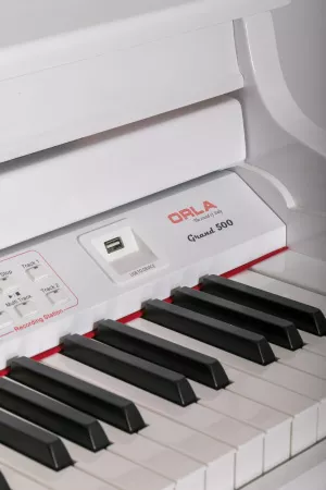 Цифровой рояль, с автоаккомпанементом, белый (2 коробки), Orla, Grand-500-WHITE