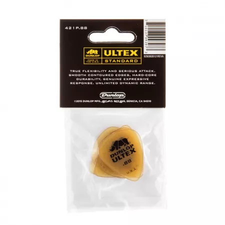 Ultex Standard Медиаторы 6шт, толщина 0,88мм, Dunlop, 421P.88