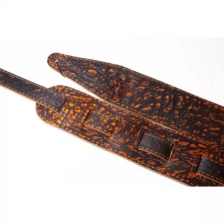 Leather Tigina Ремень для гитары, кожаный, закат в джунглях, Fidel, FL8004LT