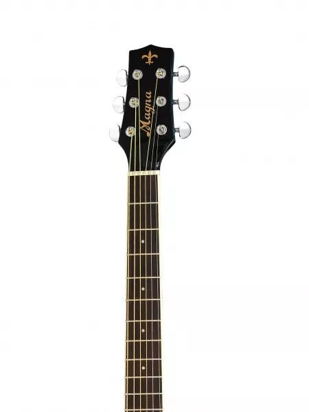 Акустическая гитара, с вырезом, синяя, Magna, MG-07-BL  рис.2 