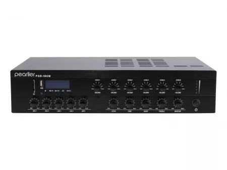 Усилитель мощности трансляционный, 180Вт, Pearller, PA-180D