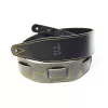 Leather 21 Ремень для гитары, кожаный, черный, Fidel, FL60045L21L