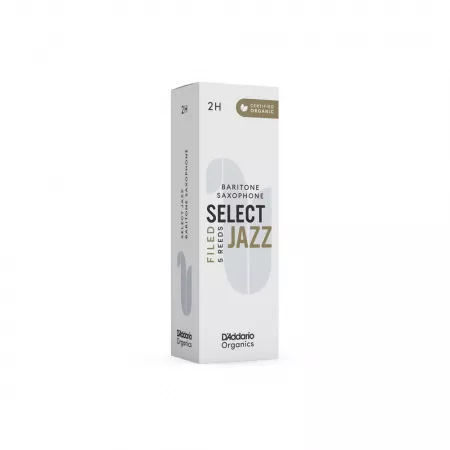 Organic Select Jazz Filed Трости для саксофона баритон, размер 2H, 5шт, D'Addario, ORSF05BSX2H