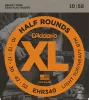 EHR340 Half Round Комплект струн для электрогитары, Light Top/Heavy Bottom, 10-52, D'Addario