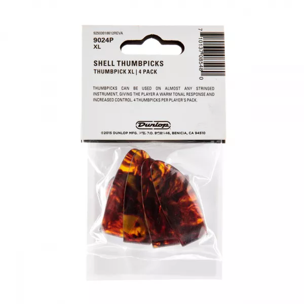 Медиаторы на большой палец 4шт, очень большие, пестрые, Dunlop, 9024P  рис.2 
